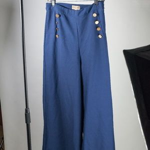 COPY - Lindy Bop Wide Leg Navy Sailor Pant Size 10